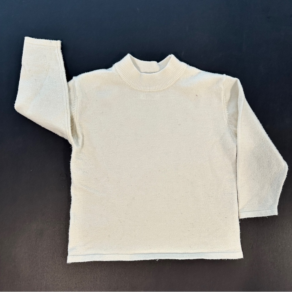 ZARA Baby High Neck Cream Sweater